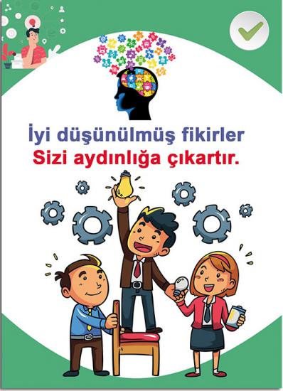 Akıl ve zeka oyunları sticker afis