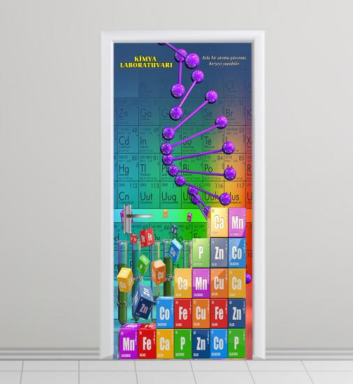 kimya sokağı, kimya posteri, kimya kapı giydirme, kimya laboratuvarı, kimya ders afişi, kimya afişi, kimya kiriş yazıları