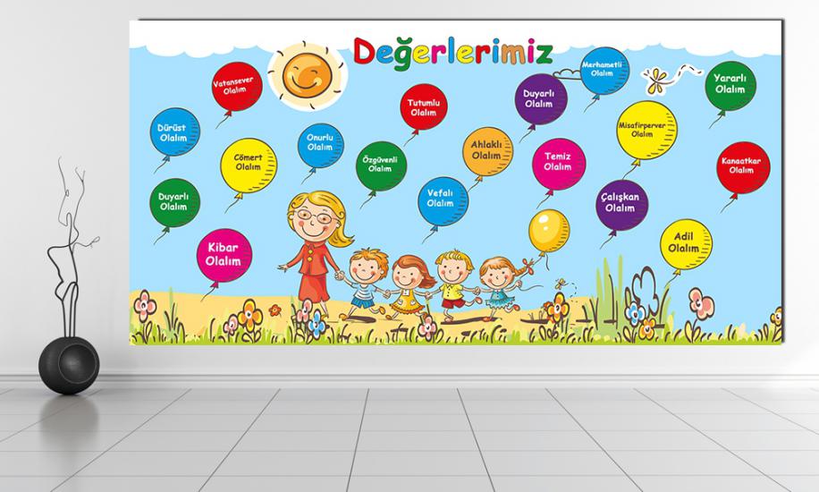 değerlerimiz posteri, değerlerimiz afişleri, ilkokul değerlerimiz, değerimiz etkinliği, değerler panosu, ilkokul posteri, ilkokul afişleri