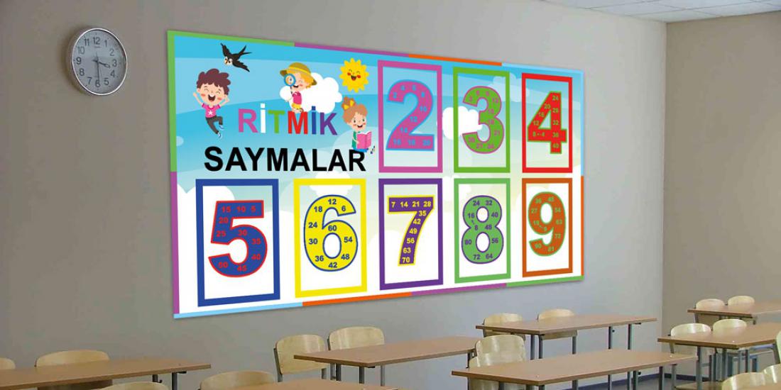 Ritmik saymalar posteri sınıf içi poster